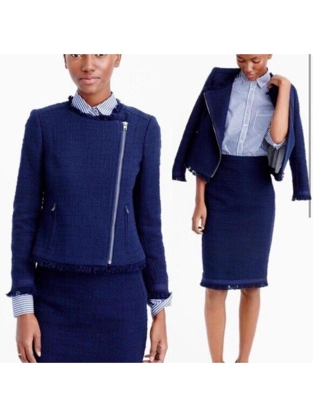 J.Crew Tweed Moto Jacket – Size 6